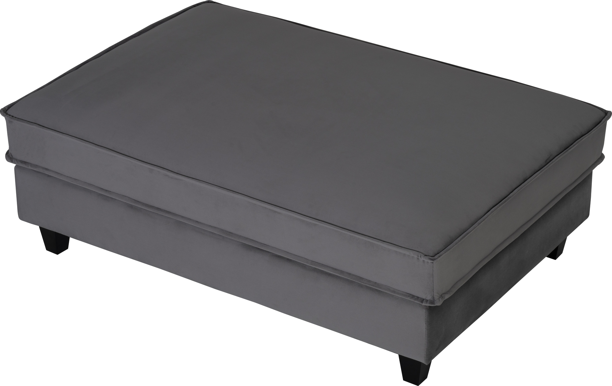 Brandy Lounge Fu�hocker XL - Dunkelgrau (Samt)