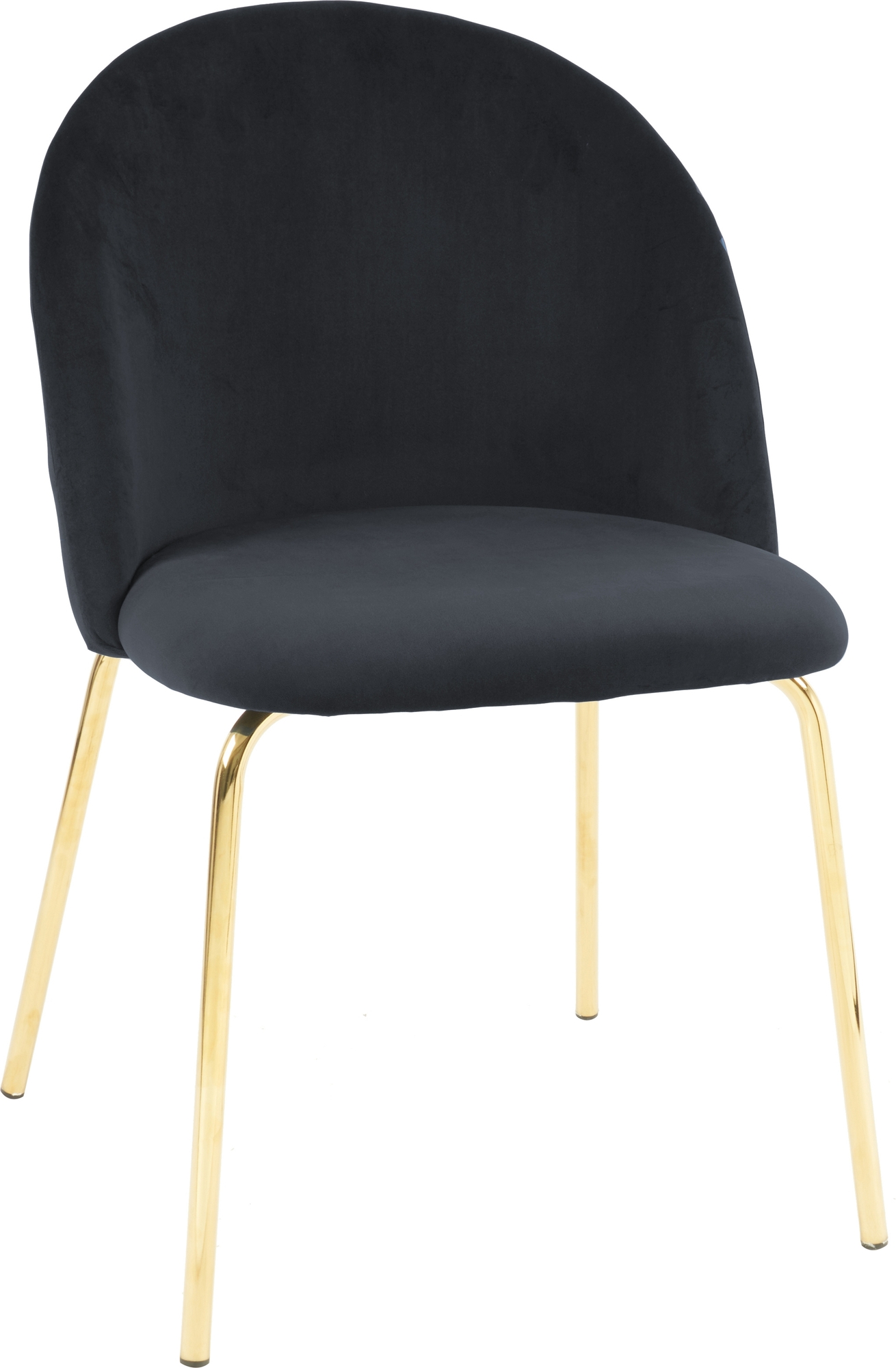 Giovani Velvet Stuhl - schwarz / Messing