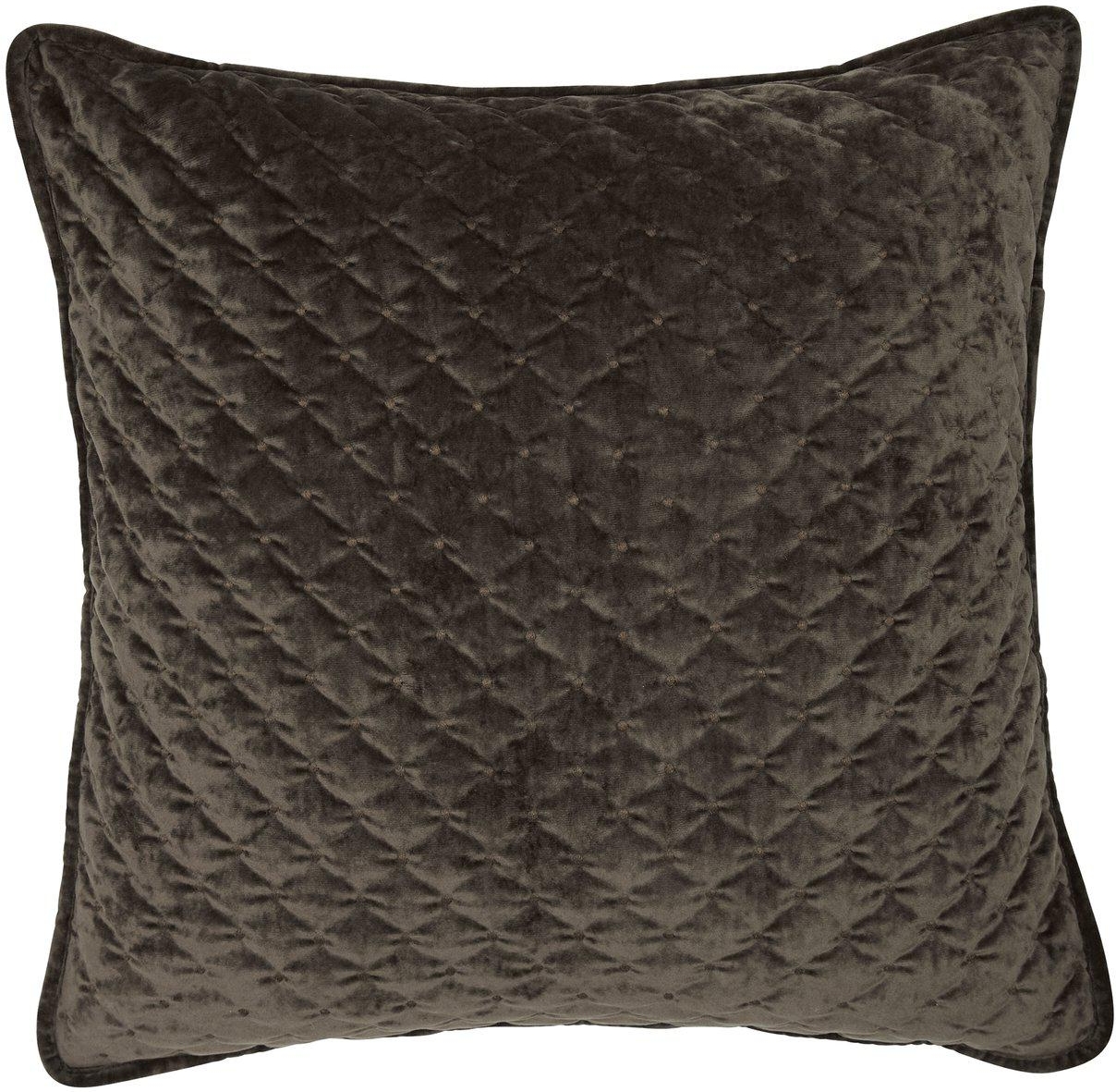 Cia Kissenbezug 60 x 60 cm - Dunkelbrauner Samt Cia Kissenbezug 60 x 60 cm - Dunkelbrauner Samt