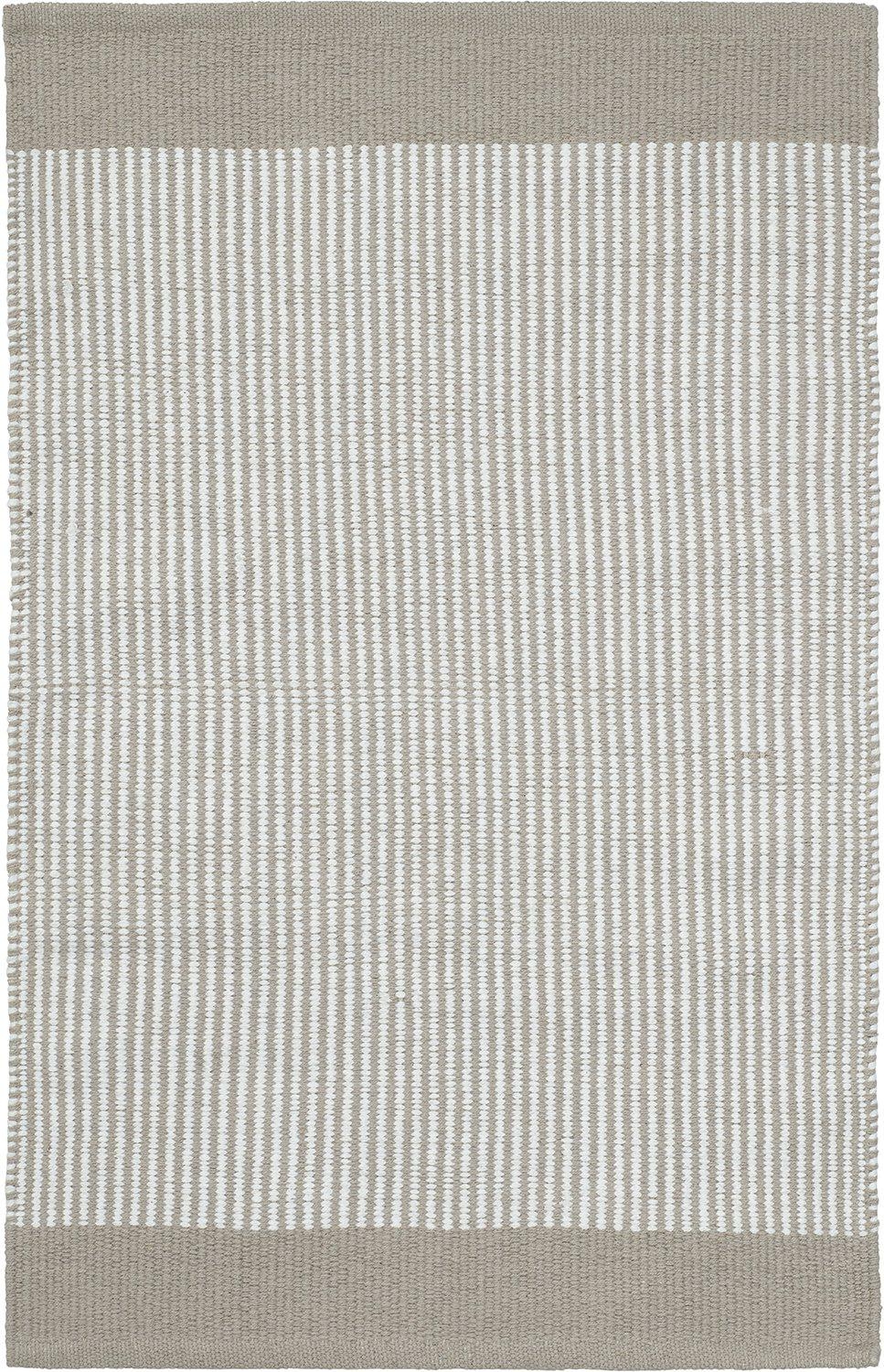 Streifenteppich - Leinen