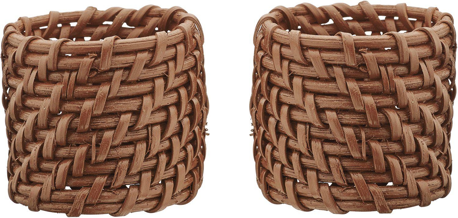 Zoe Serviettenring 2er-Pack 5 x 4 cm - Zimt