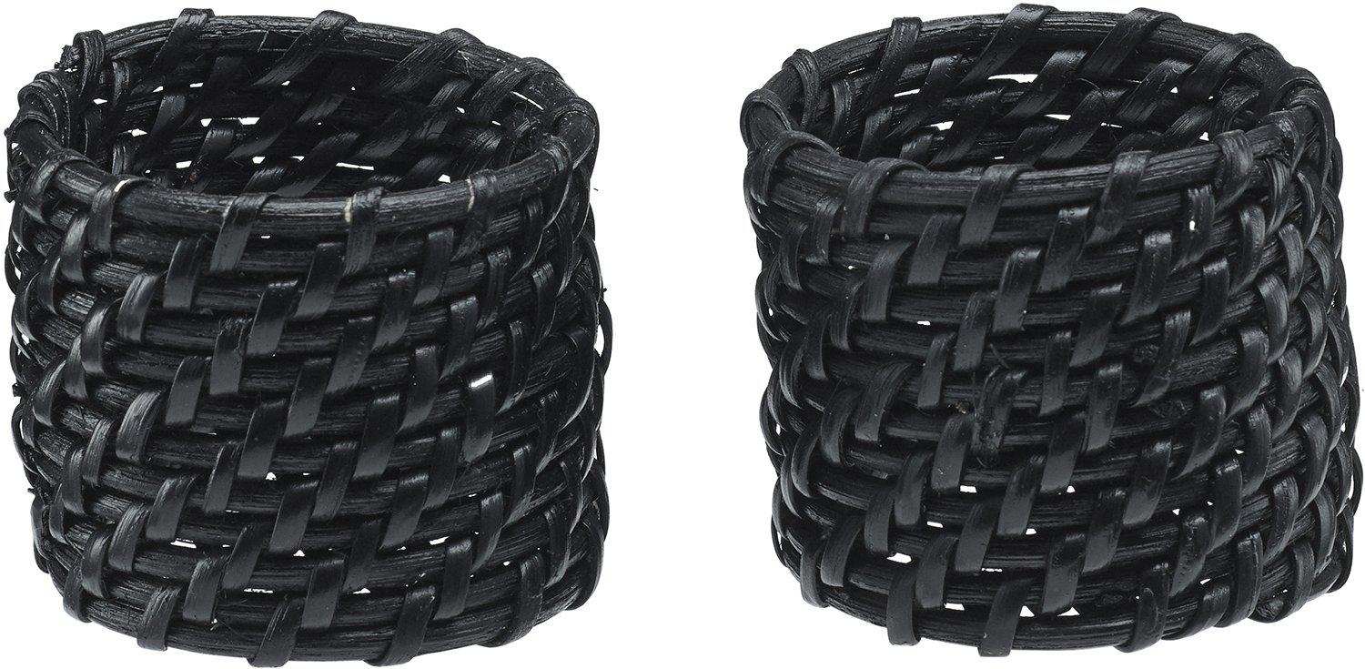 Zoe Serviettenring 2er-Pack 5 x 4 cm - Schwarz Zoe Serviettenring 2er-Pack 5 x 4 cm - Schwarz