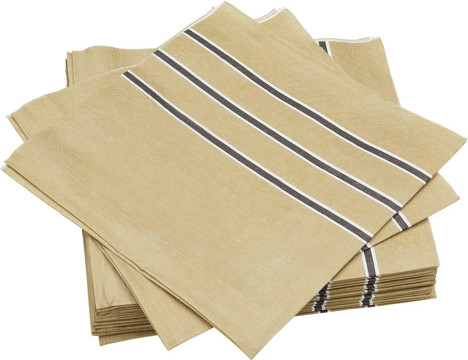 Caisa Papierservietten im 25er-Pack - Zimt