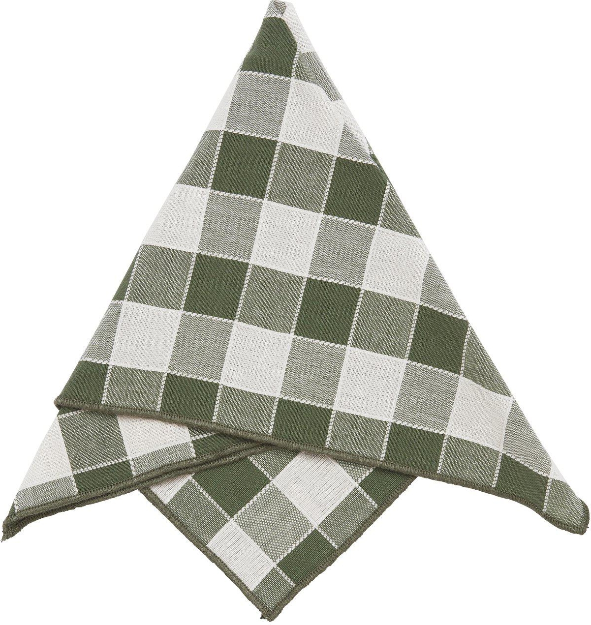 Mary Serviette 45 x 45 cm - Moosgrün Mary Serviette 45 x 45 cm - Moosgrün