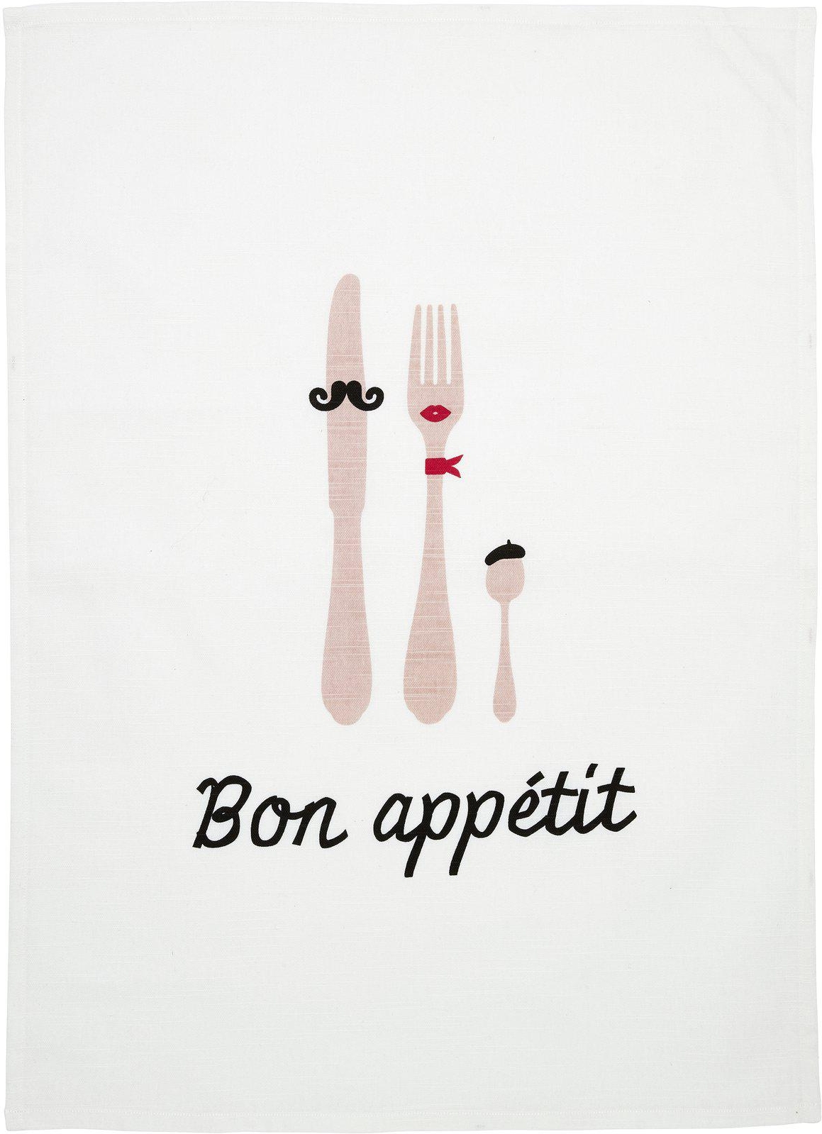 Guten Appetit Küchentuch 50 x 70 cm - Rosa Guten Appetit Küchentuch 50 x 70 cm - Rosa