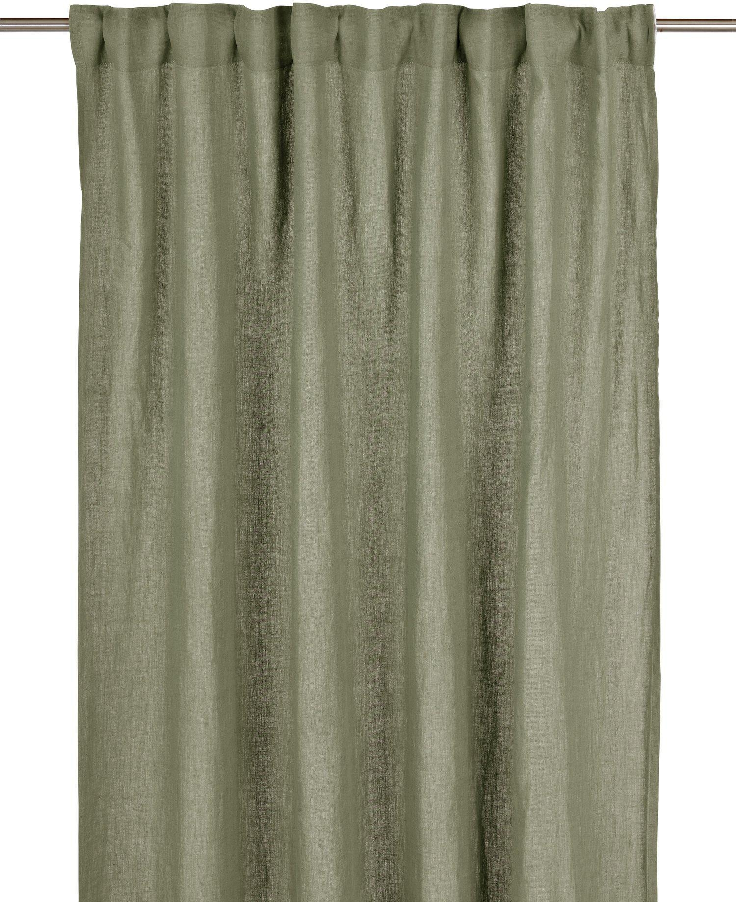 Julie Vorhang 2er-Pack 2 x 145 x 280 cm - Moosgrün Julie Vorhang 2er-Pack 2 x 145 x 280 cm - Moosgrün