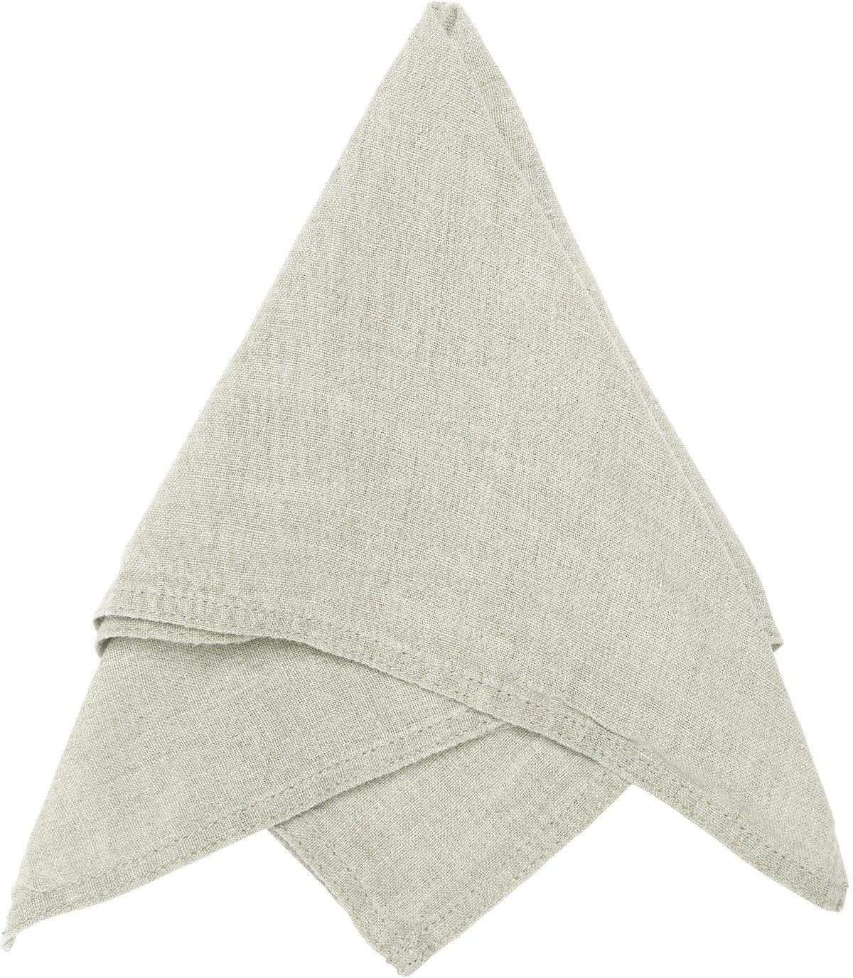 Julie Serviette 45 x 45 cm - Leinen/weiß Julie Serviette 45 x 45 cm - Leinen/weiß