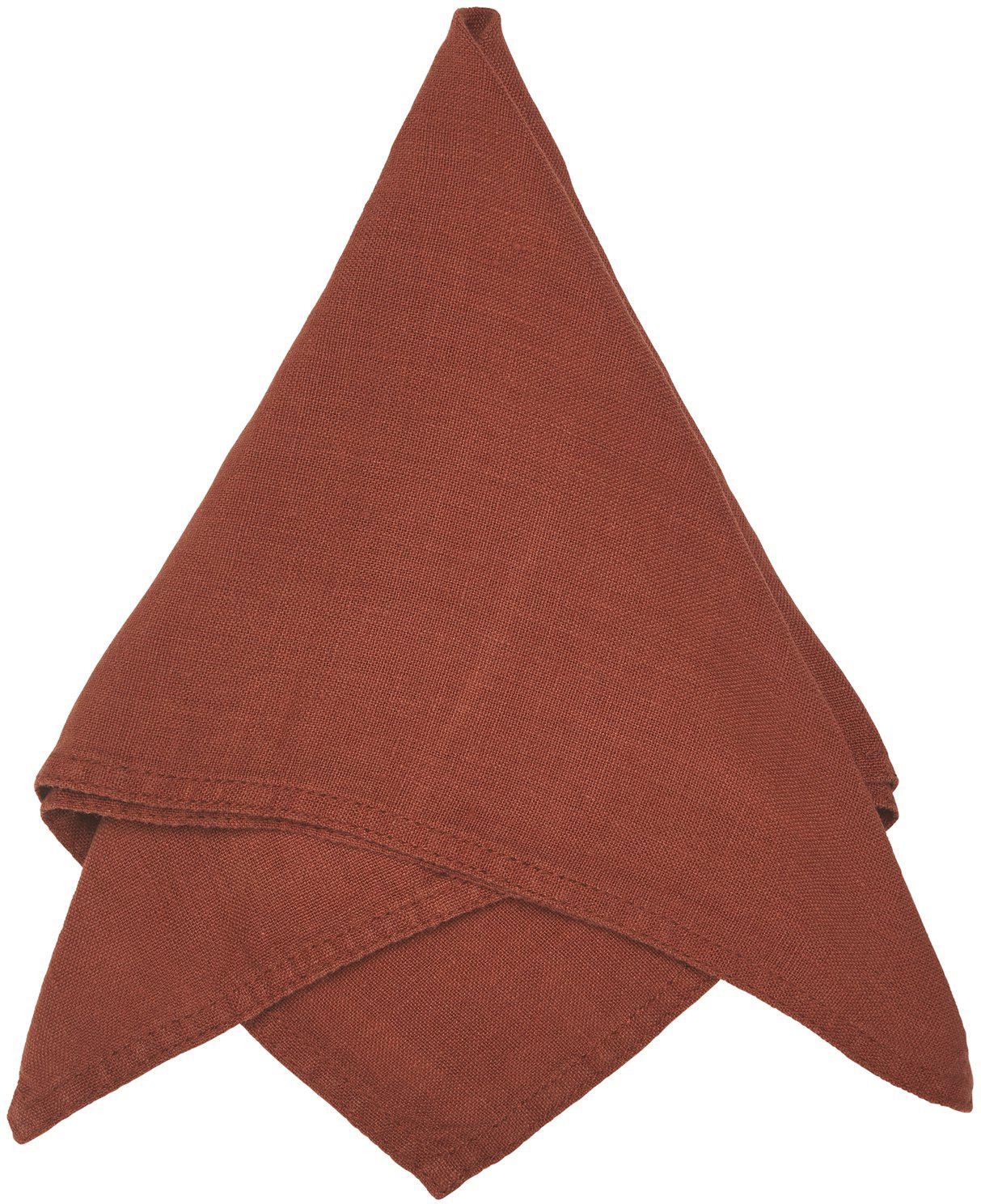 Julie Serviette 45 x 45 cm - Ziegelstein Julie Serviette 45 x 45 cm - Ziegelstein