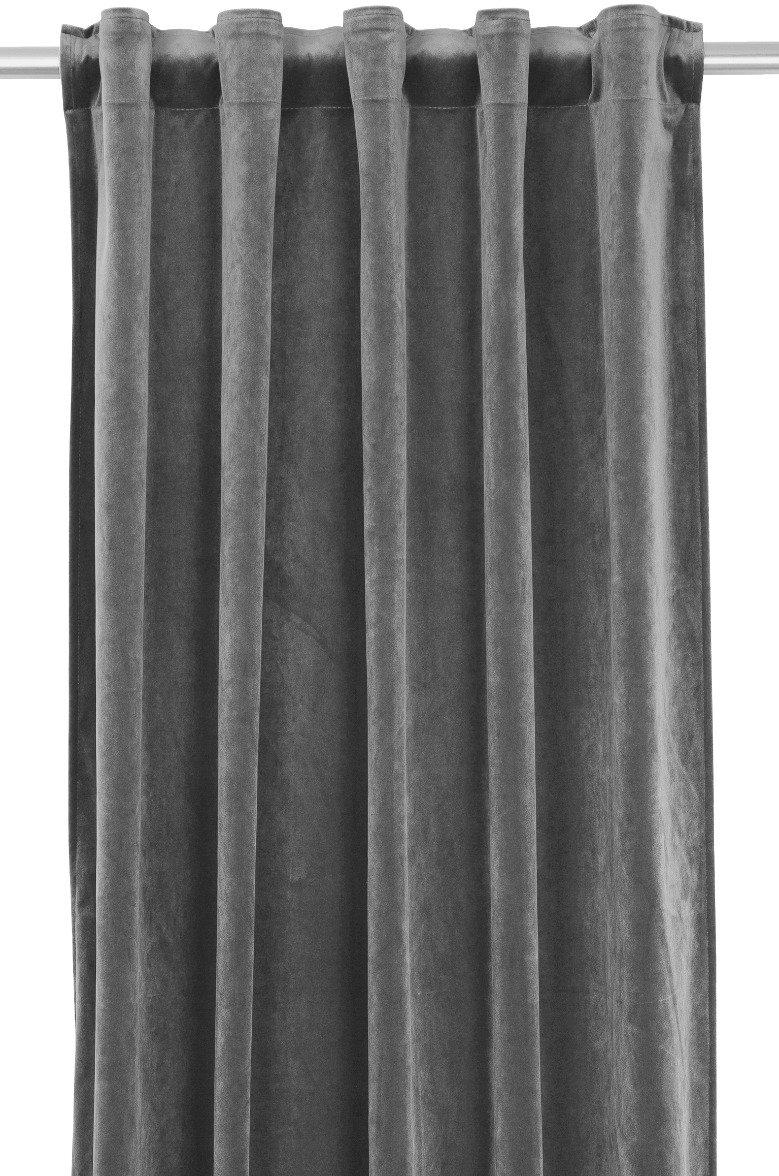 Elise-Vorhang - Dunkelgrauer Samt Elise-Vorhang - Dunkelgrauer Samt