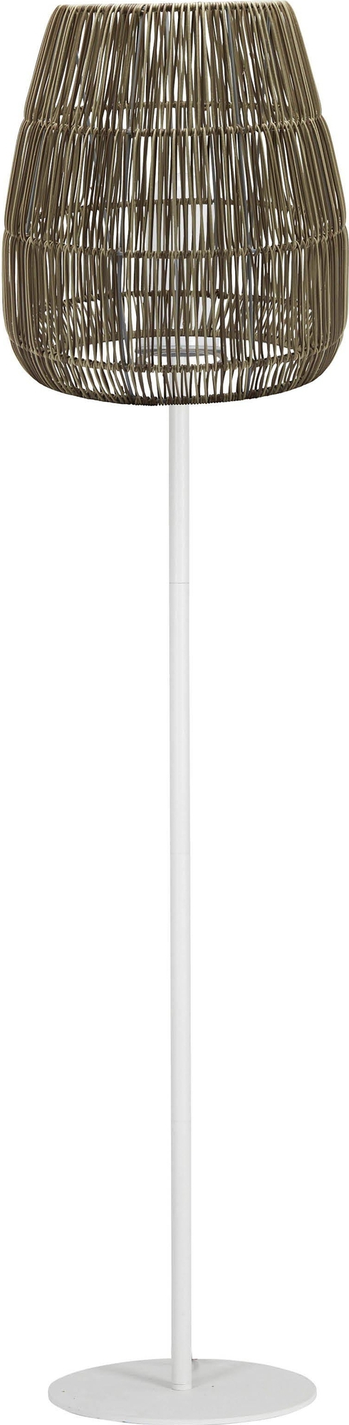 Agnar Saigon Stehleuchte f�r den Au�enbereich - K�nstliches Rattan/Wei� - 154 cm