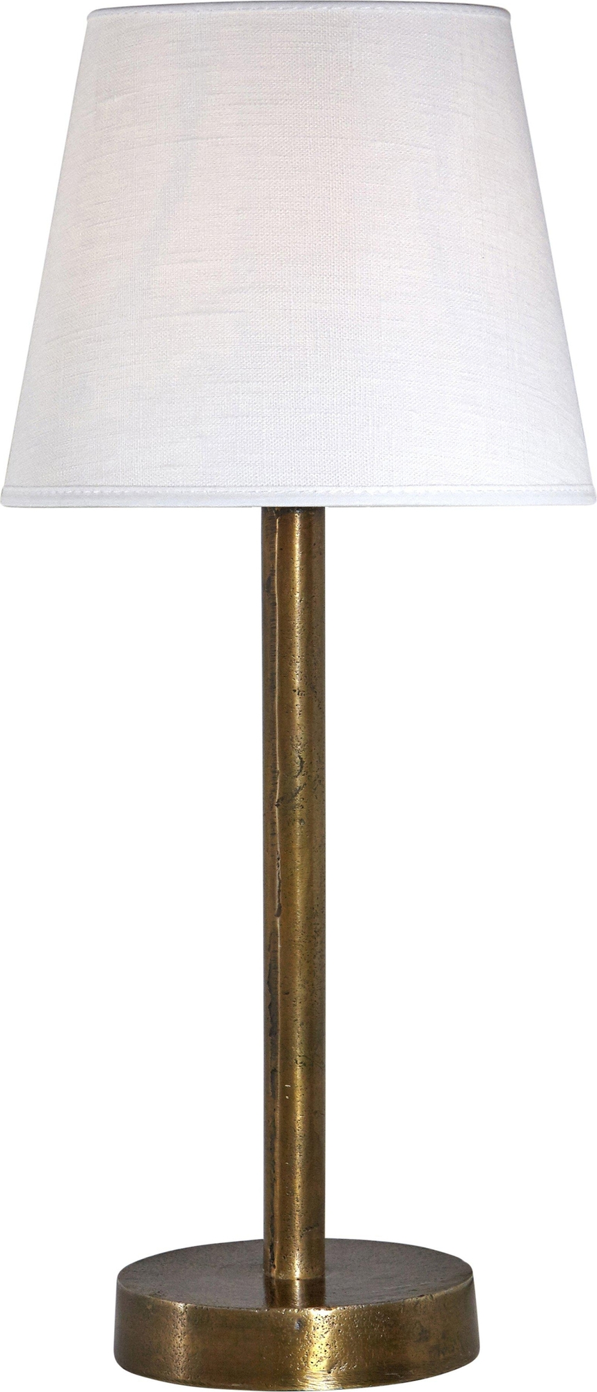 Columbus Tischlampe - Rustikales Messing - 46 cm