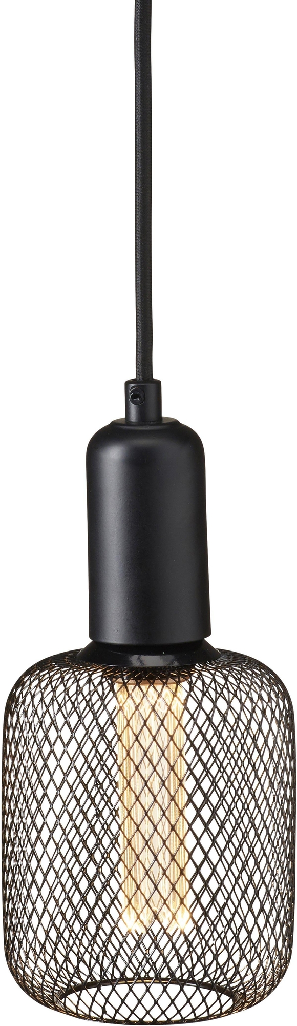 Gitterfensterlampe - Schwarz - 10 cm