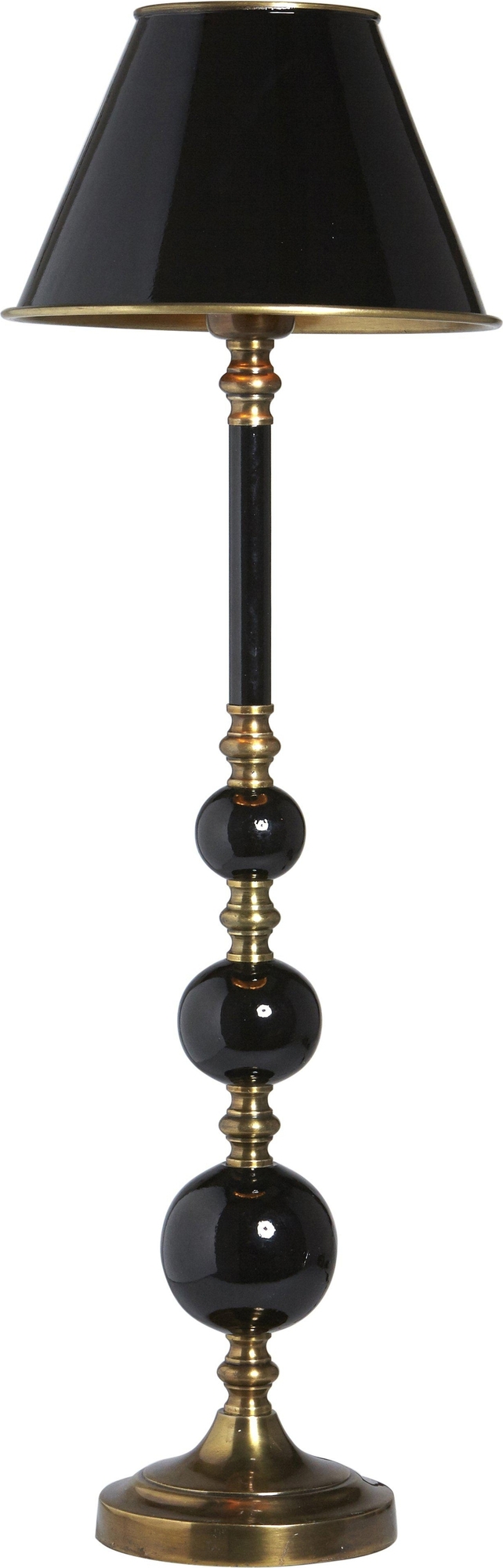 Abbey Tischlampe - Schwarz/Messing - 68 cm Abbey Tischlampe - Schwarz/Messing - 68 cm