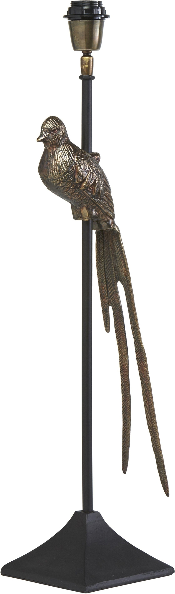 Birdie-Lampensockel - Schwarz/Messing - 70 cm