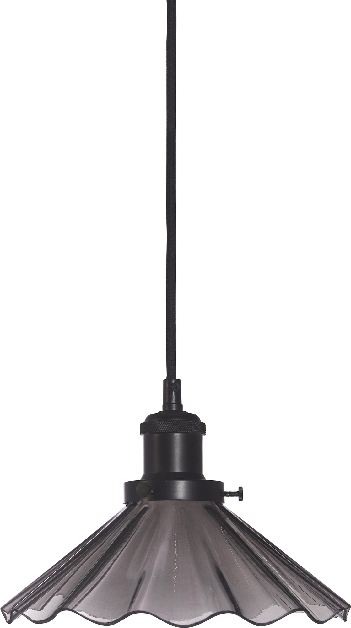 August Plissee-Fensterlampe - Schwarz - 25 cm