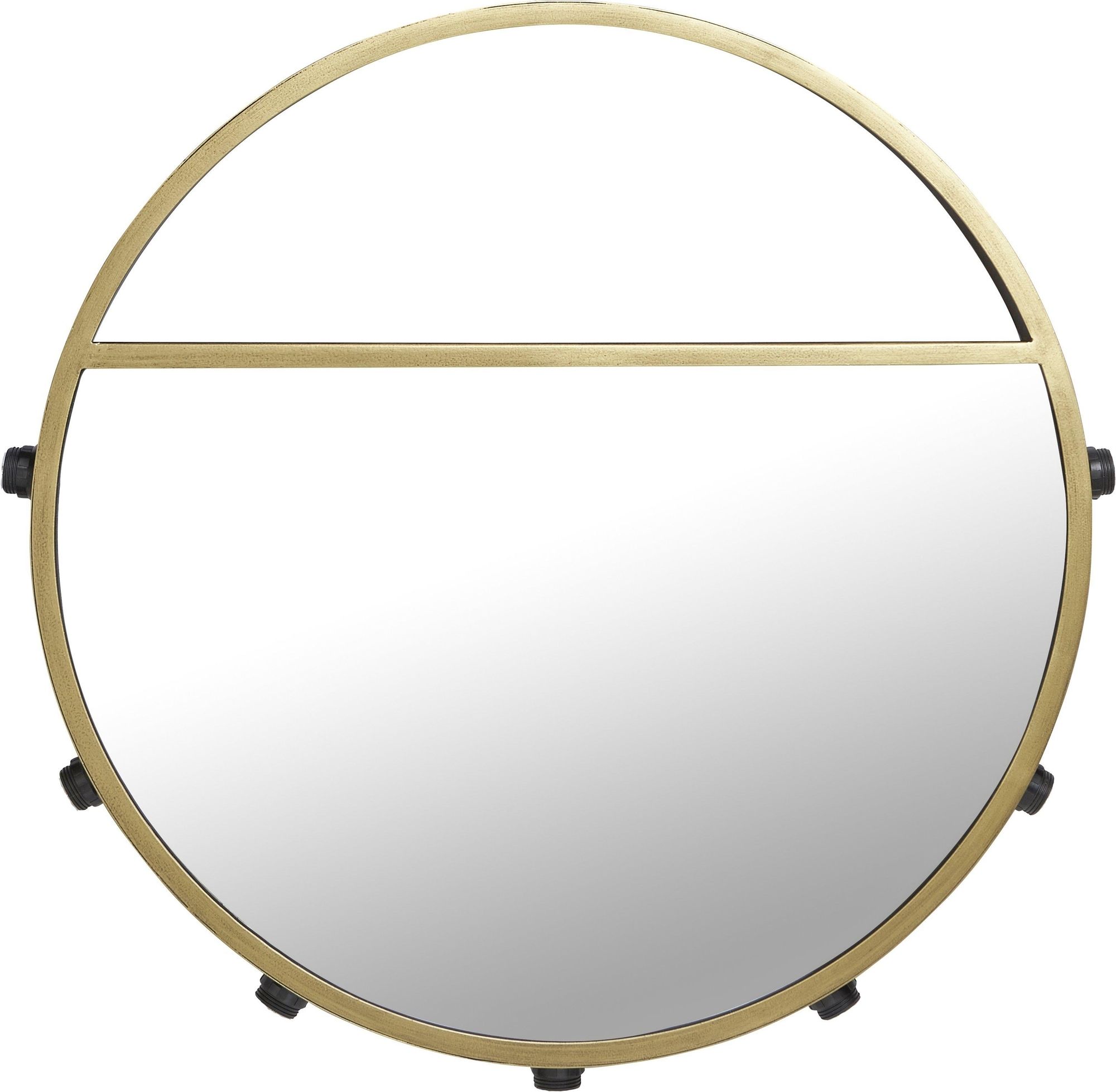 Bea Spiegellampe - Schwarz/Gold - 60 cm