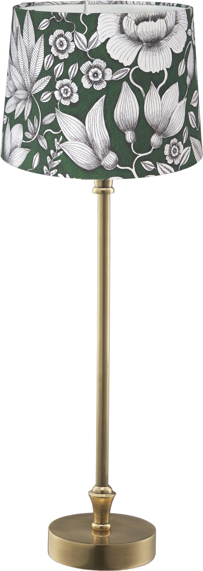 Liam Tischlampe - Grün/Weiß/Messing - 59 cm Liam Tischlampe - Grün/Weiß/Messing - 59 cm