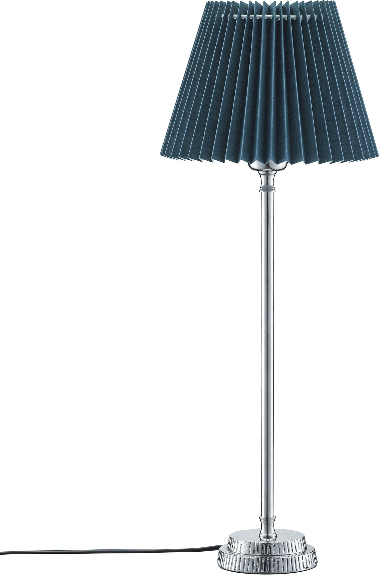 Kent Tischlampe - Petrol/Chrom - 58 cm