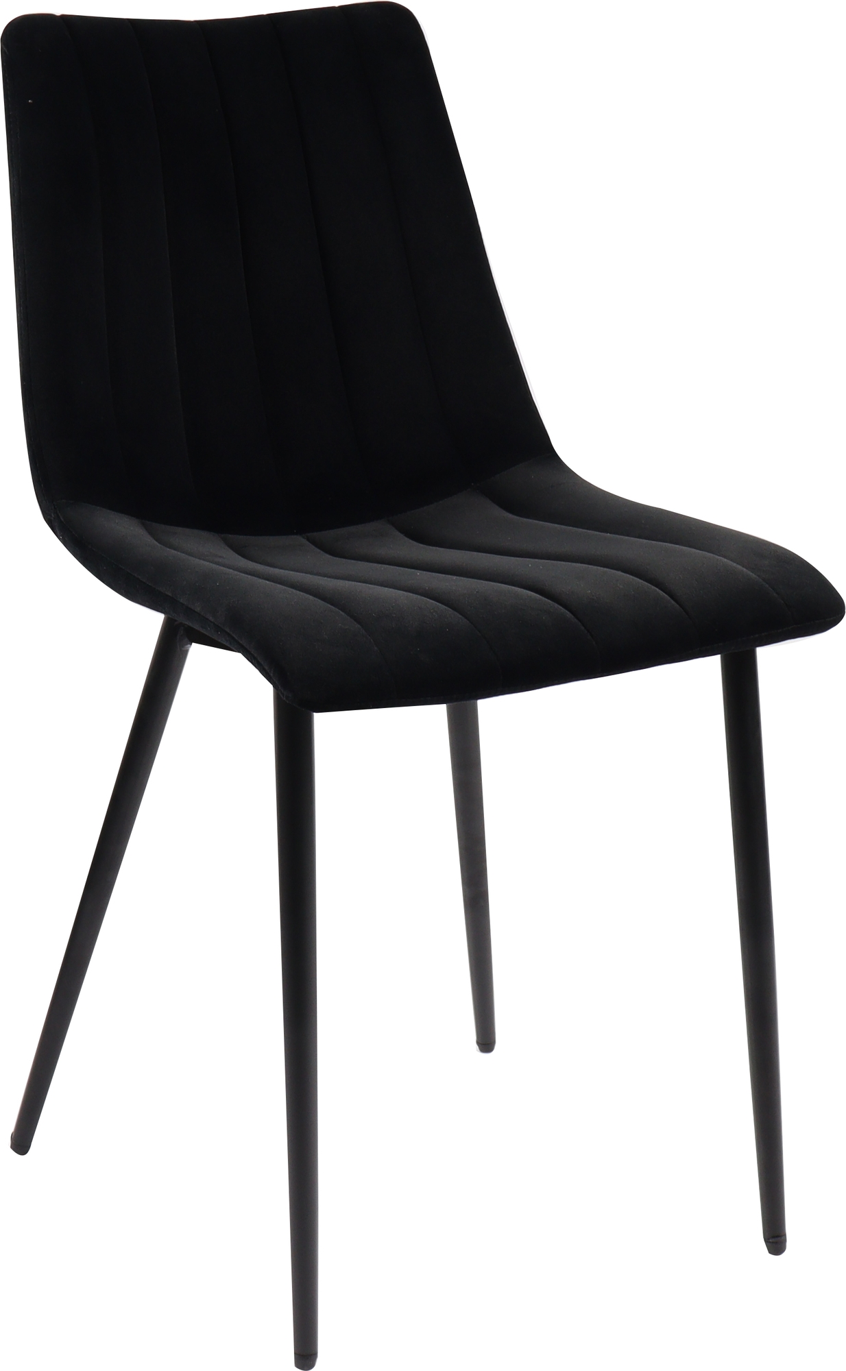 Kayla Stuhl - schwarzer Samt