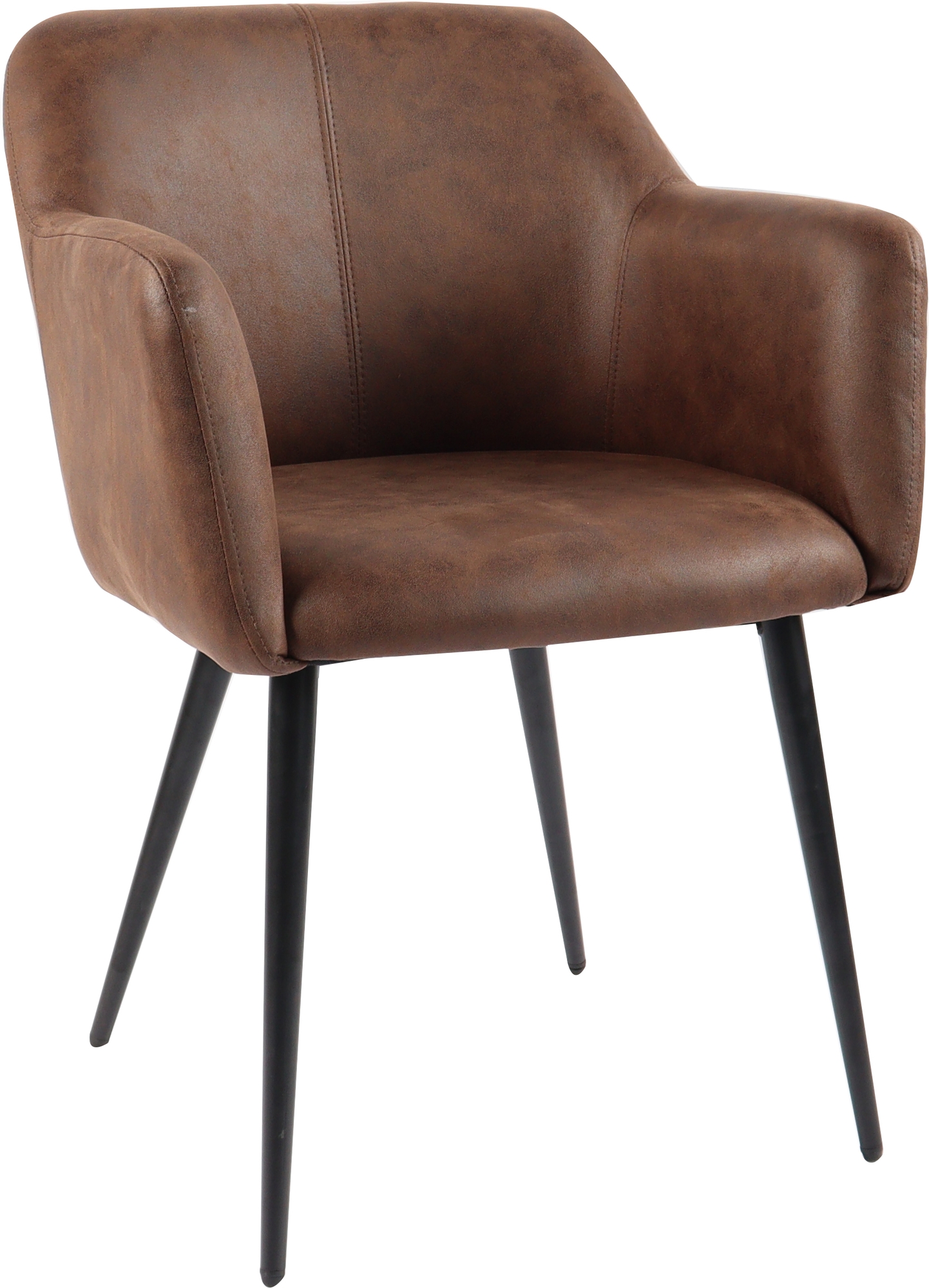 Sessel aus braunem PU - Lamar