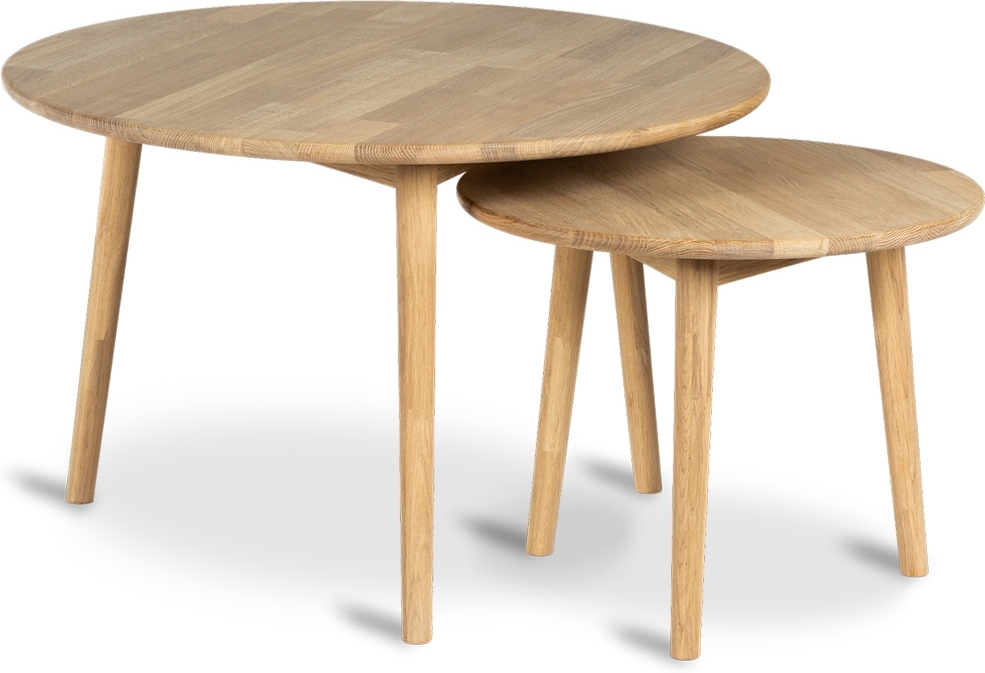 Koster Beistelltisch �75/48 cm - Wei� ge�lte Eiche