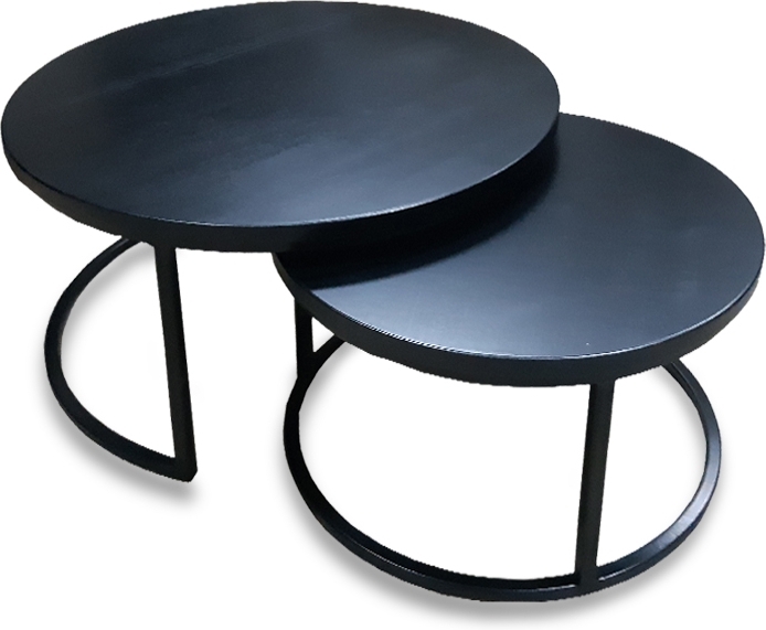 Edmonton Banktisch �75/58 cm - Schwarz