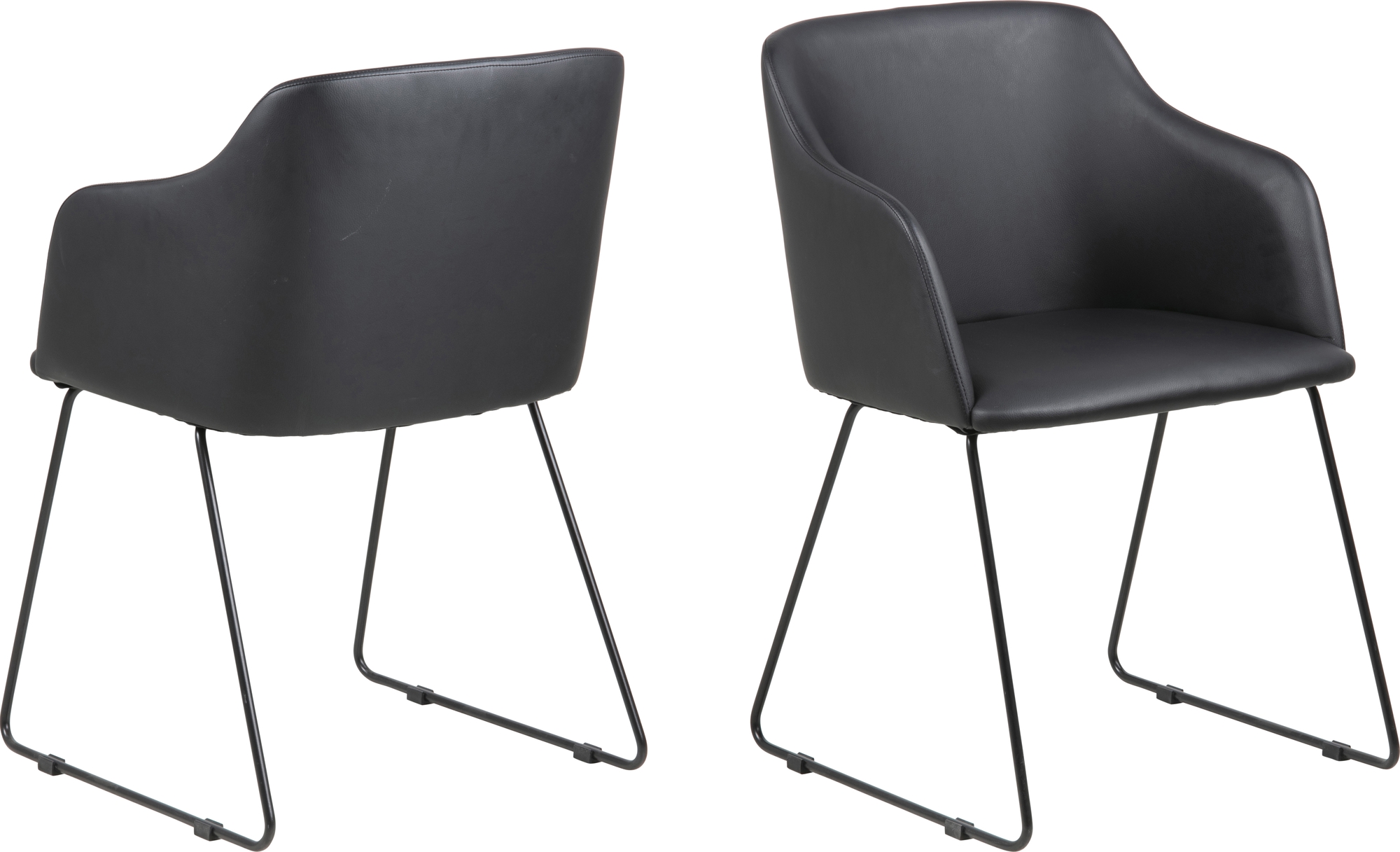 Casablanca Sessel - Schwarzes PU Casablanca Sessel - Schwarzes PU