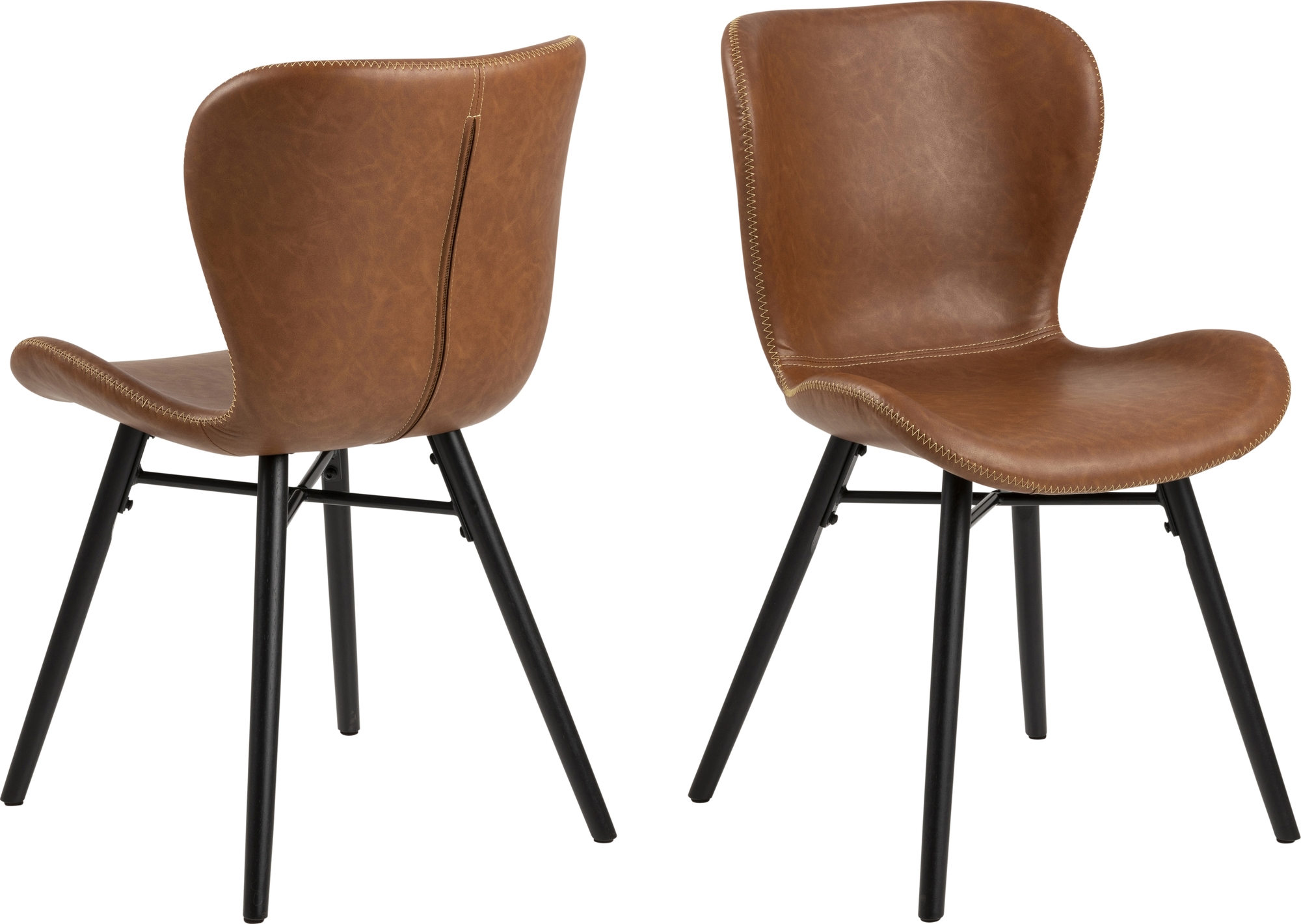 Batilda Esszimmerstuhl - Braunes PU Batilda Esszimmerstuhl - Braunes PU