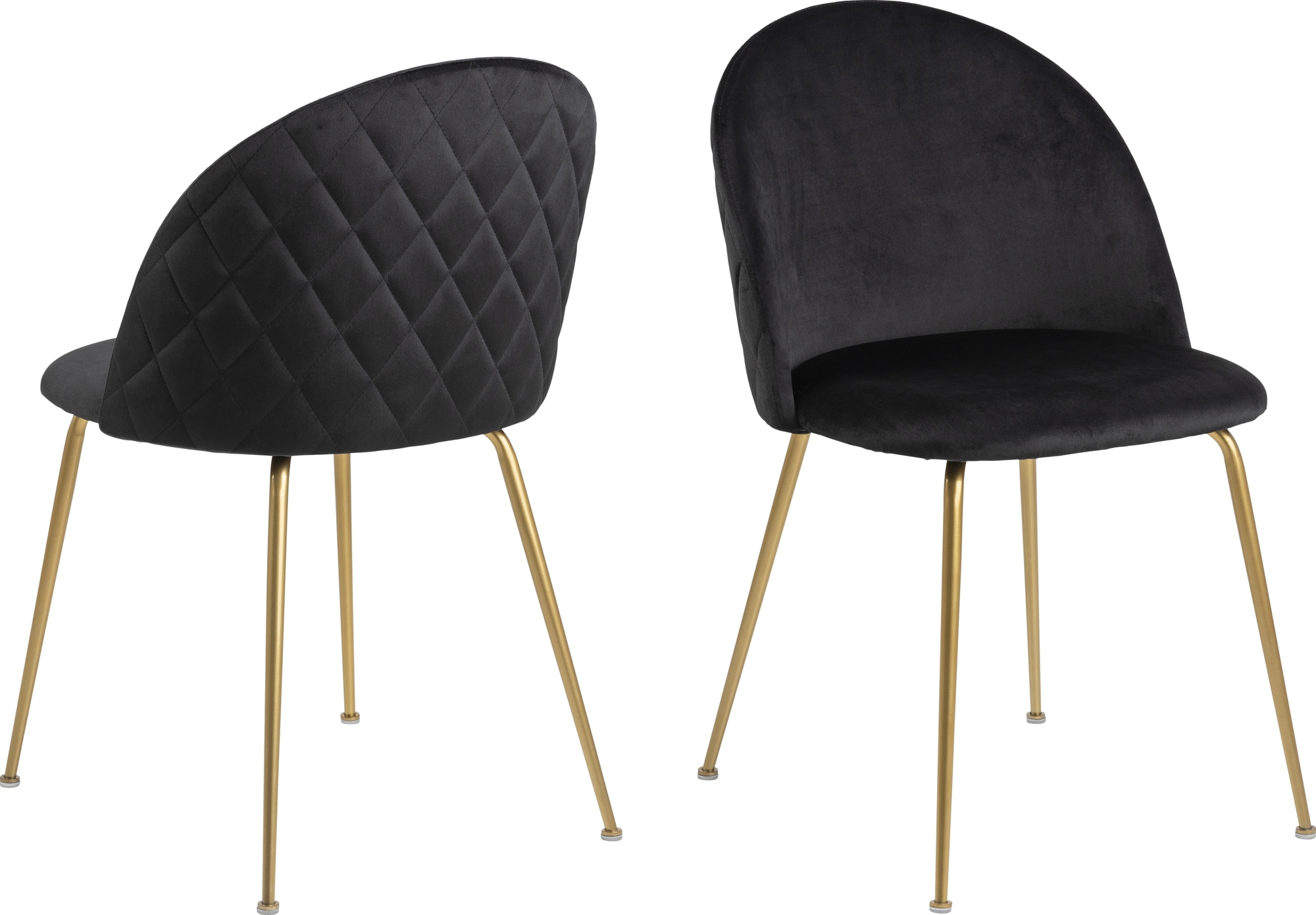 Louise Esszimmerstuhl - Schwarz/Messing Louise Esszimmerstuhl - Schwarz/Messing