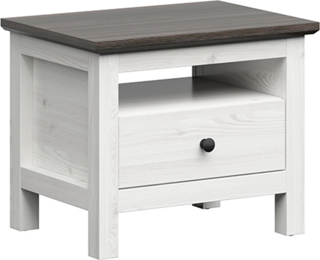 Hesen Nachttisch - Wei�/Schwarz