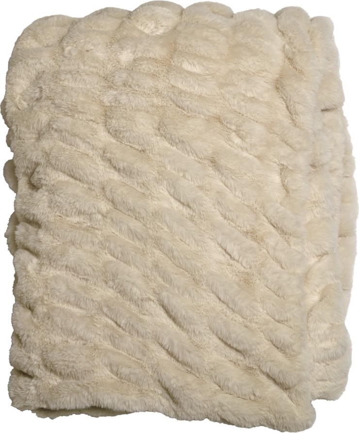 Flauschiges Plaid 130 x 170 cm - Creme Flauschiges Plaid 130 x 170 cm - Creme