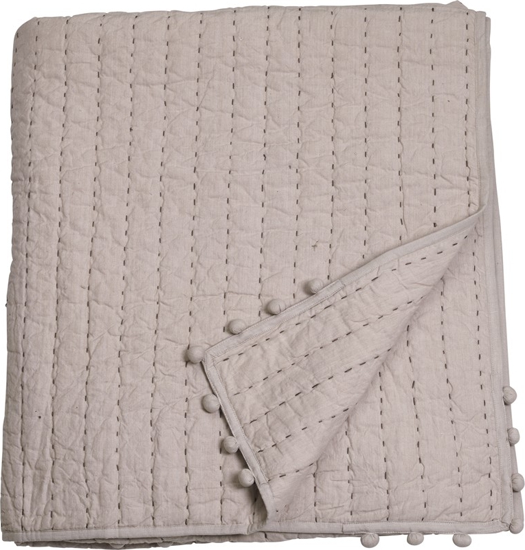 Mika Tagesdecke/Plaid 150 x 250 cm - Leinen beige