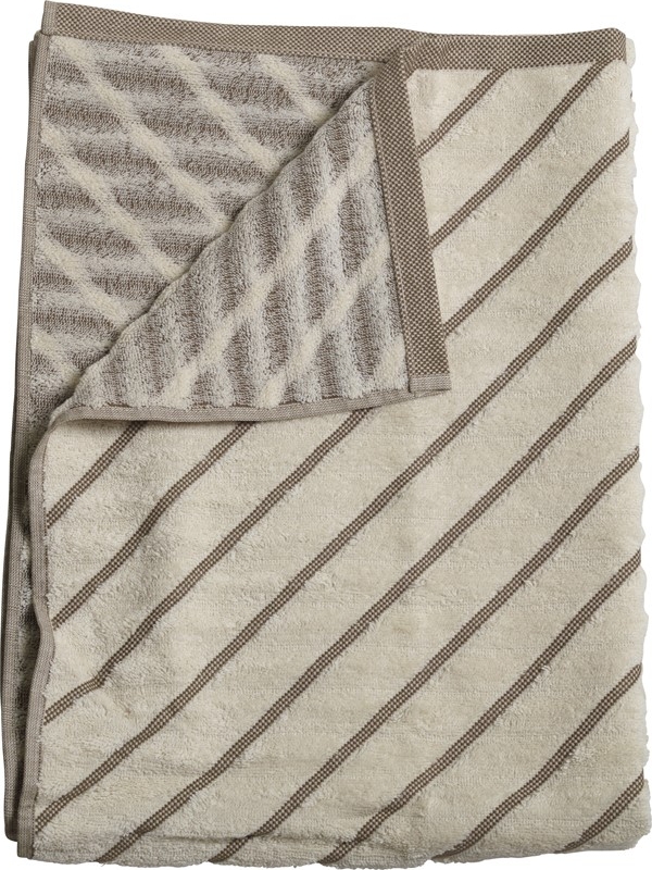 Masumi-Streifenhandtuch - Braun