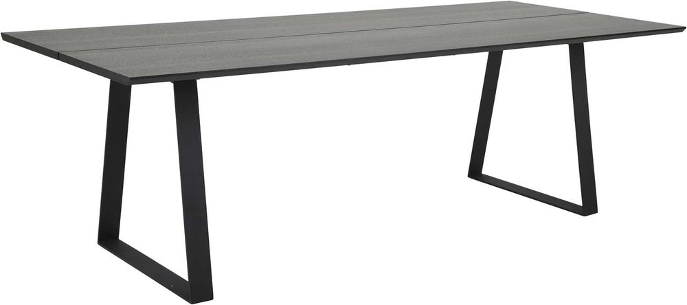 Paar Esstisch 240 x 100 cm - Schwarzes Eschenfurnier Paar Esstisch 240 x 100 cm - Schwarzes Eschenfurnier