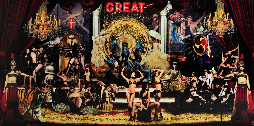 Glasmalerei - Gro�artig - 180x90 cm