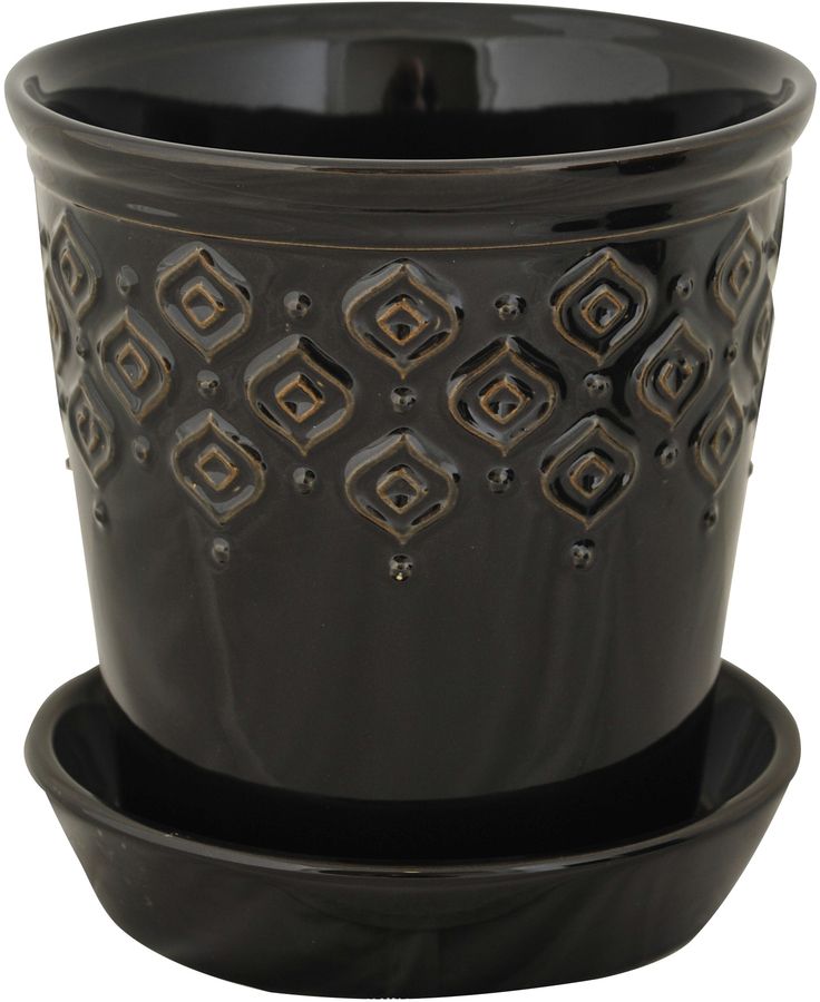 Gabriella Blumentopf groß - Schwarz Gabriella Blumentopf groß - Schwarz