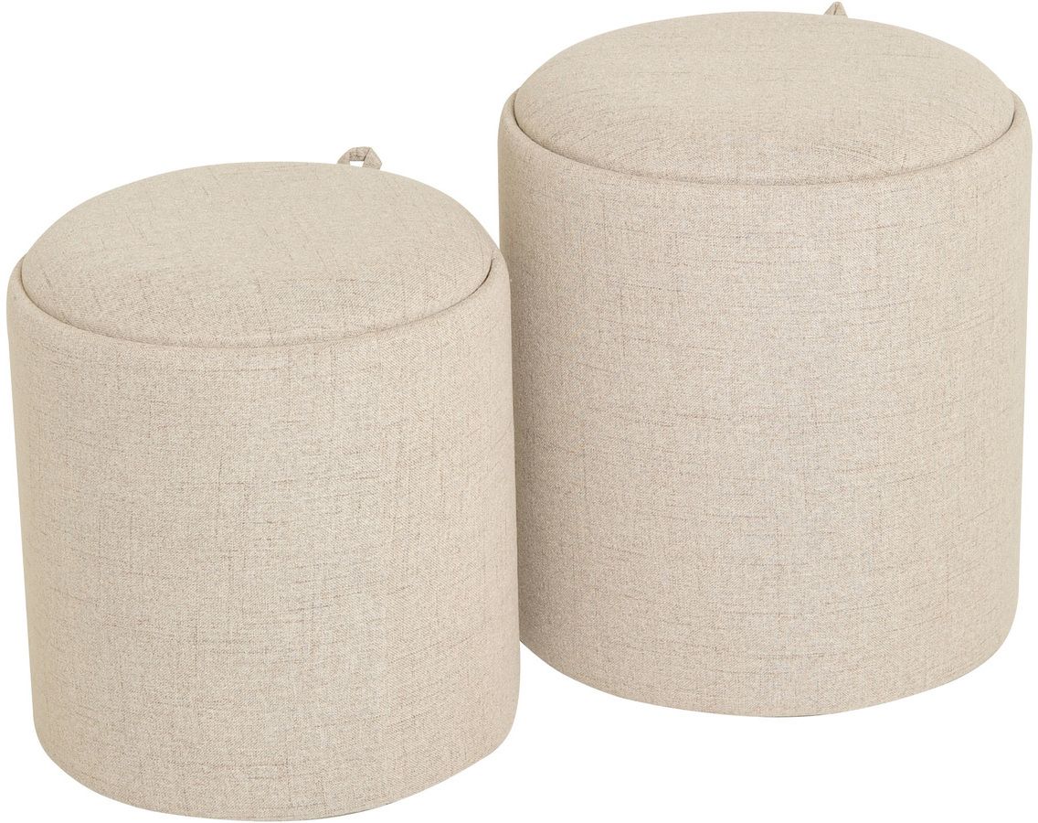 Maiko Hocker 2 St�ck - Beige