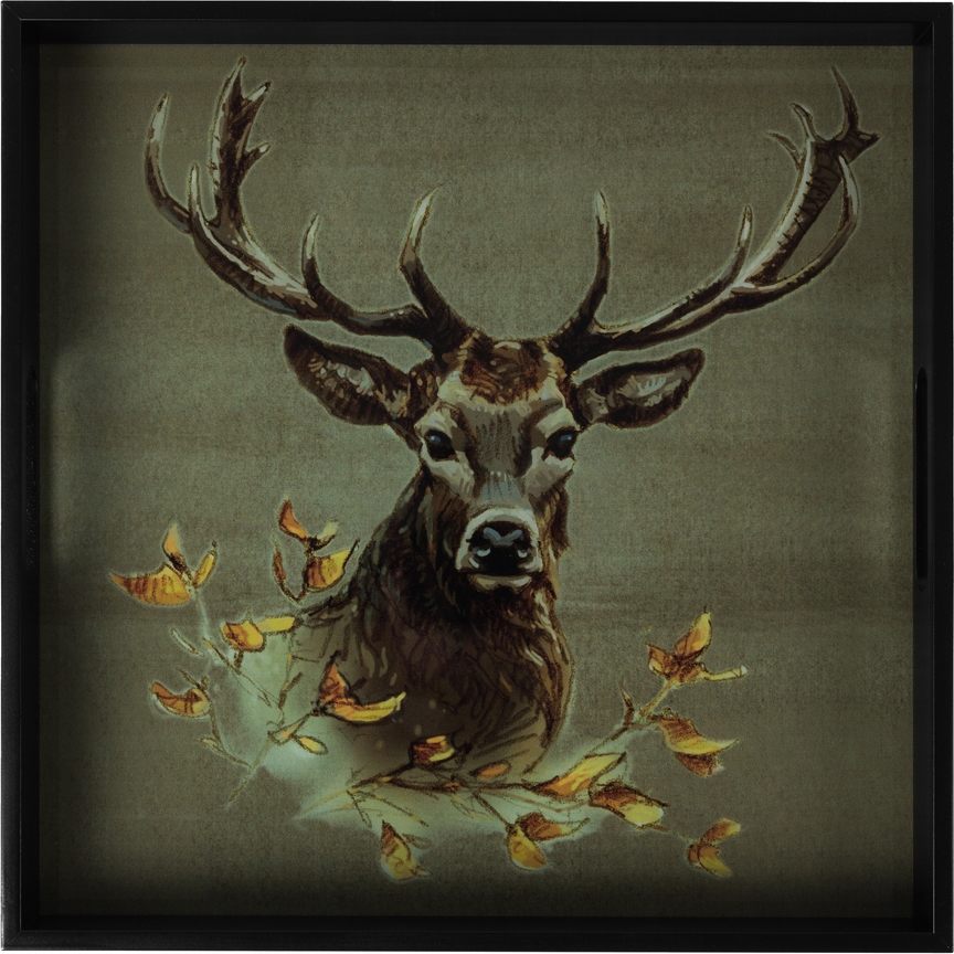 H�dneb� Serviertablett - Gr�n