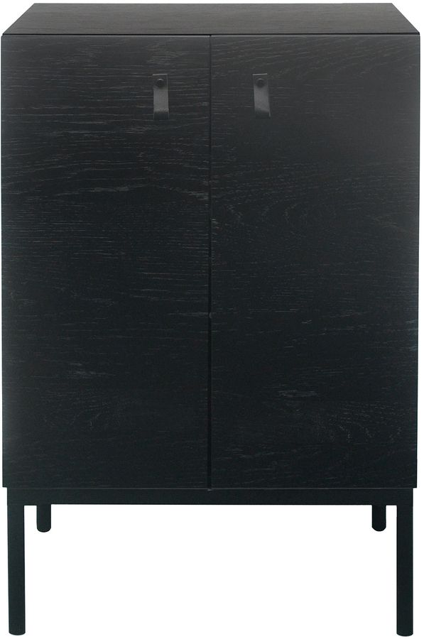 Schwarzer Schrank - schwarzes Eichenfurnier