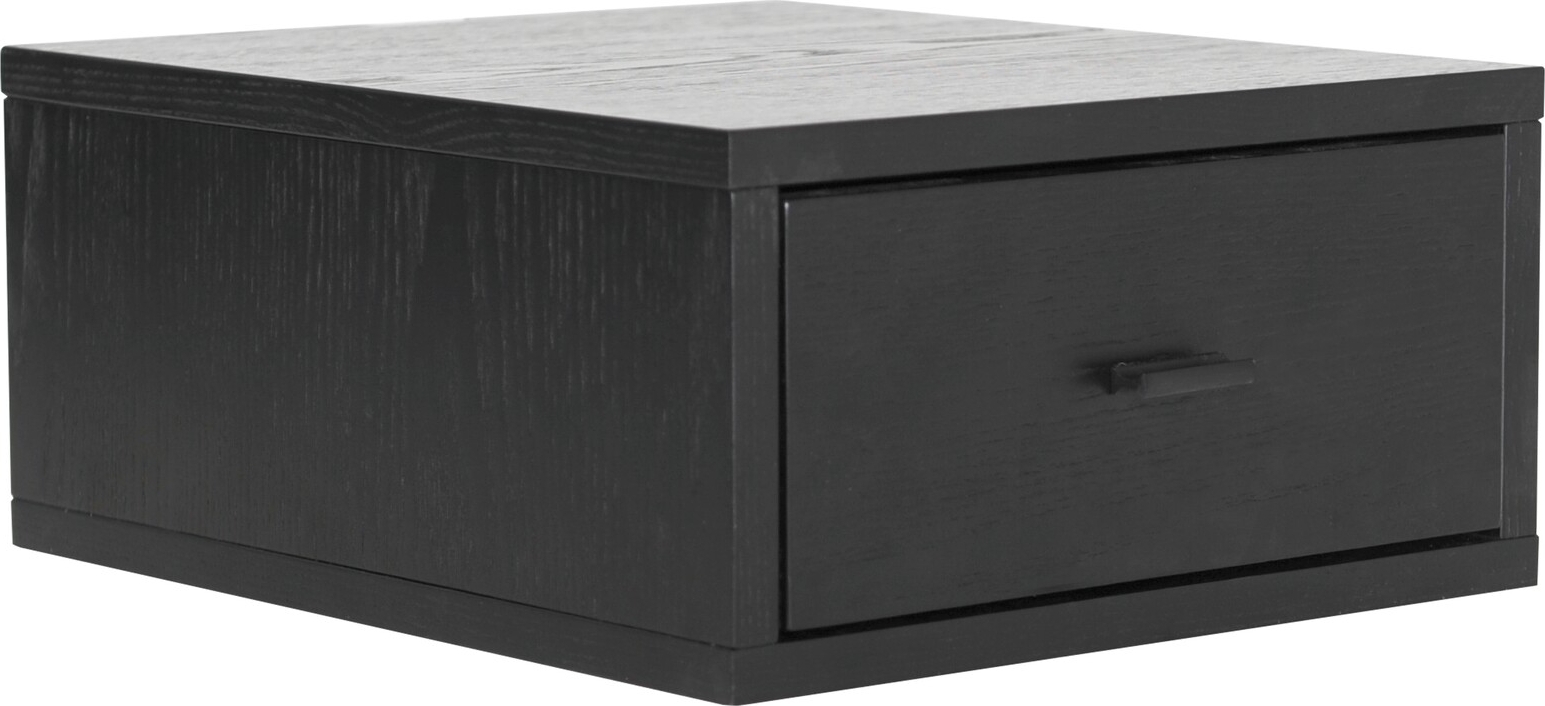 Königlicher Nachttisch - Schwarz lackiertes Eschenfurnier Königlicher Nachttisch - Schwarz lackiertes Eschenfurnier