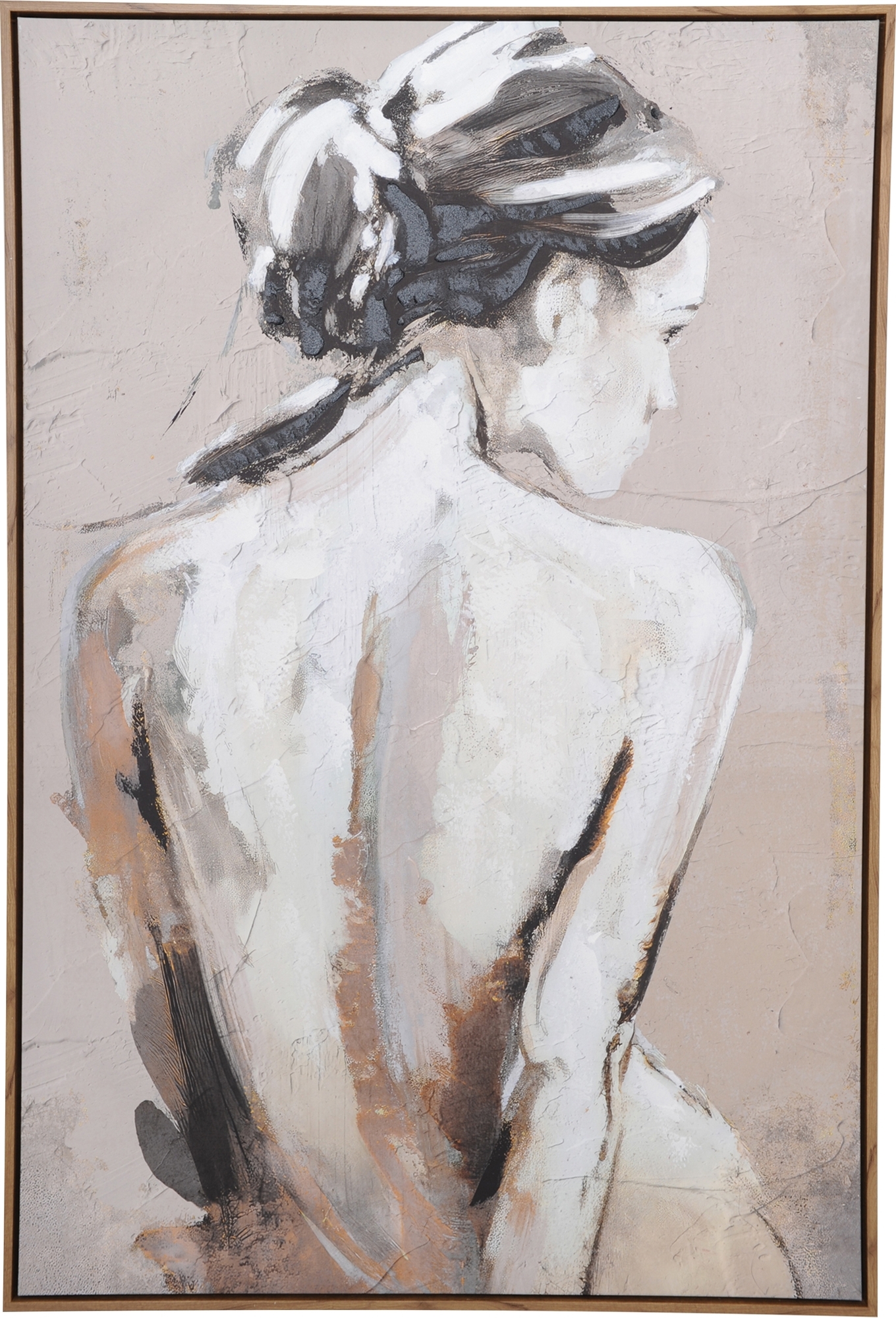 Leinwand mit schwarzem Rahmen - 83 x 123 cm - Reflex