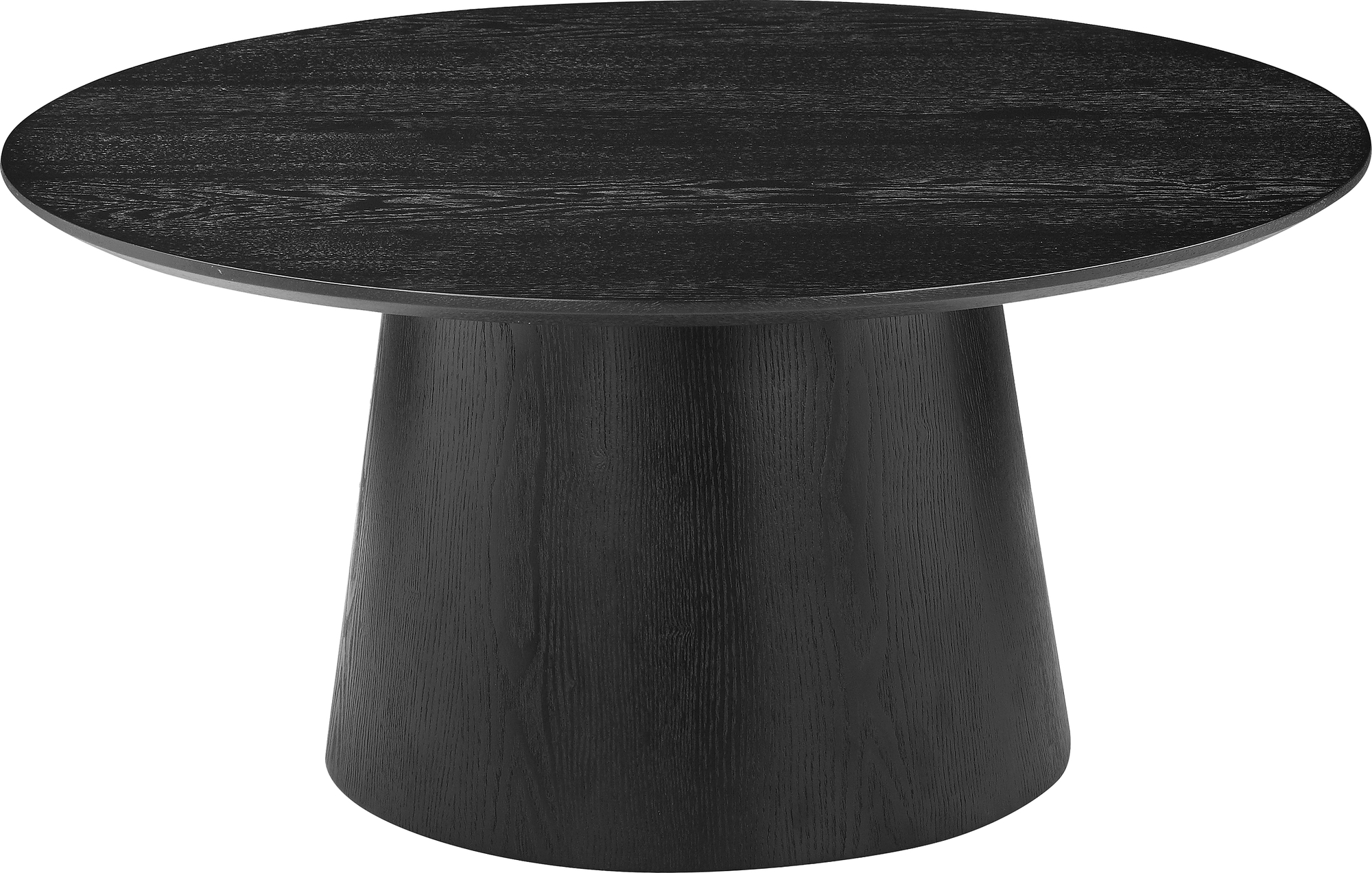 H�vik Couchtisch �80 cm - Schwarz lackiertes Eschenfurnier