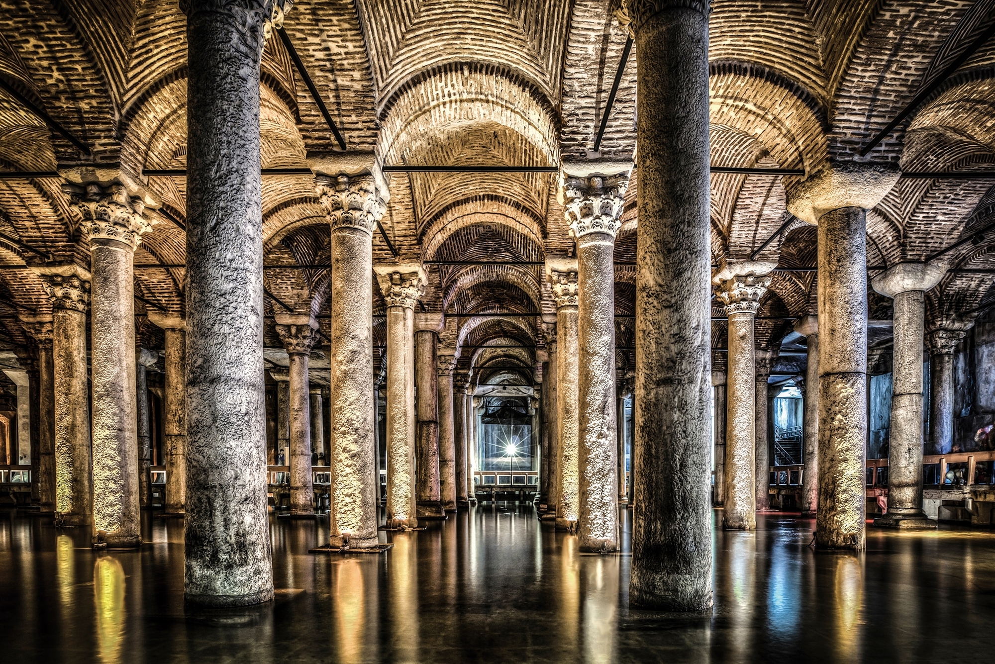 Glasmalerei - 80 x 120 cm - Versunkener Palast