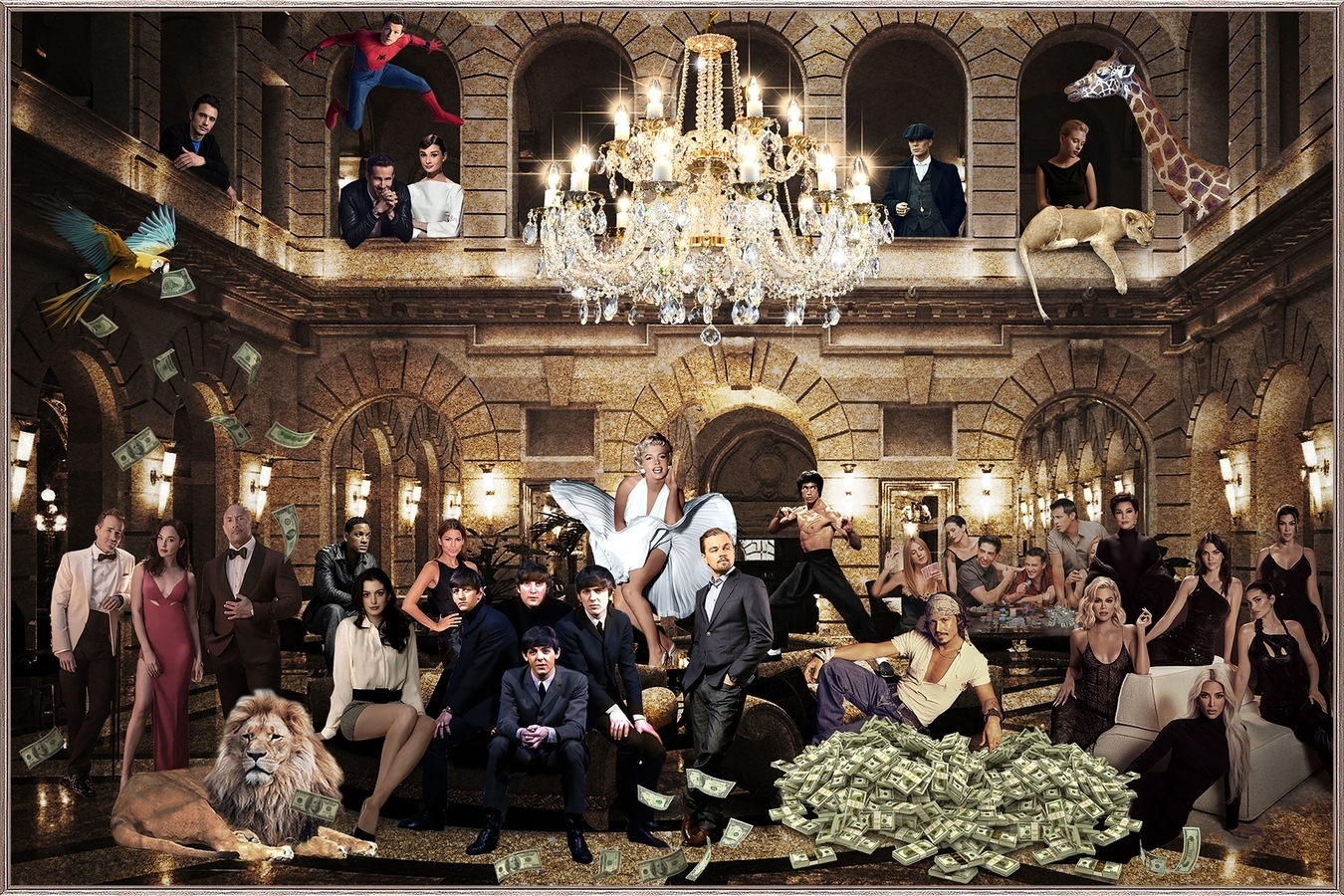 Glasmalerei - 80 x 120 cm - Afterparty