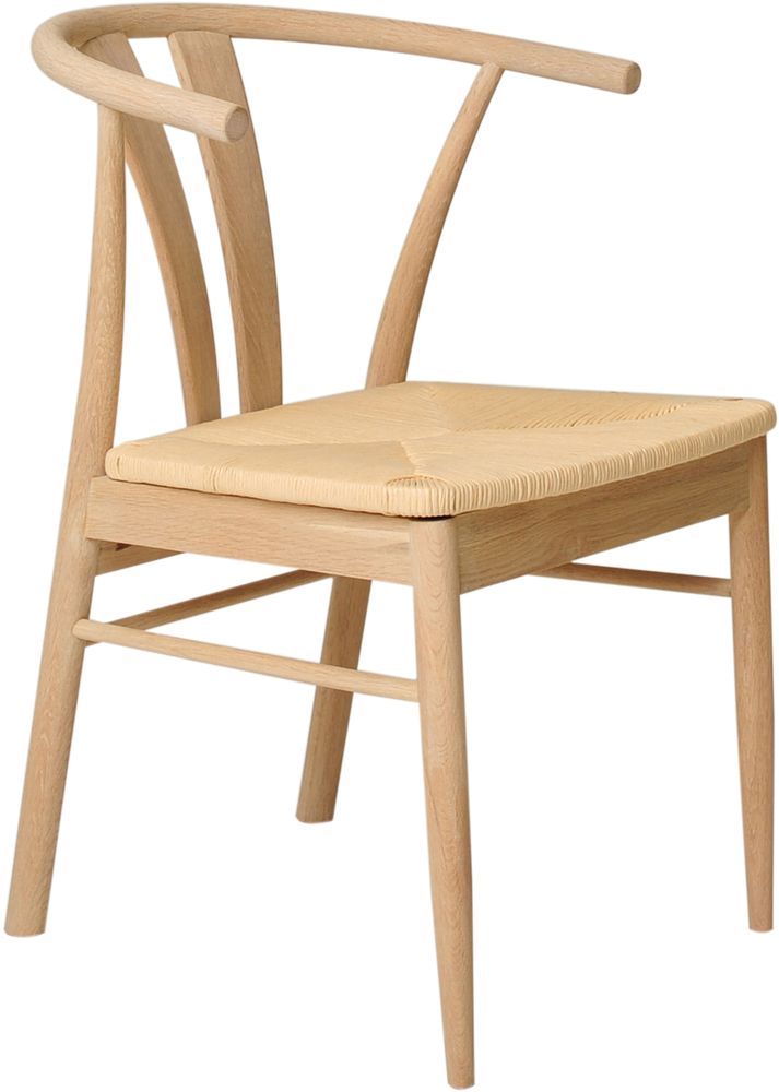 Chiba Esszimmerstuhl - Wei� pigmentierte ge�lte Eiche