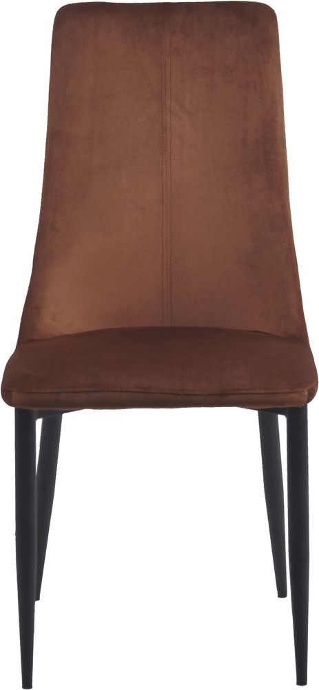 Eli Esszimmerstuhl - Rostfarbener Samt