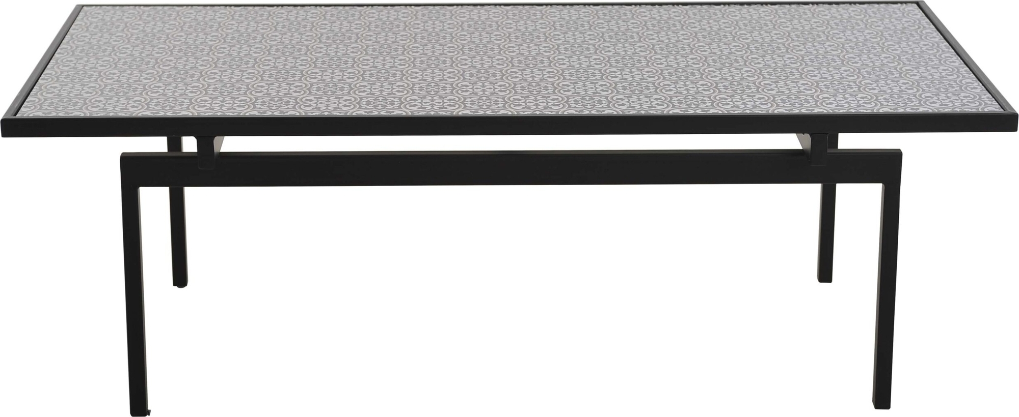 Troya Couchtisch 120 x 58 cm - Schwarz/Wei�