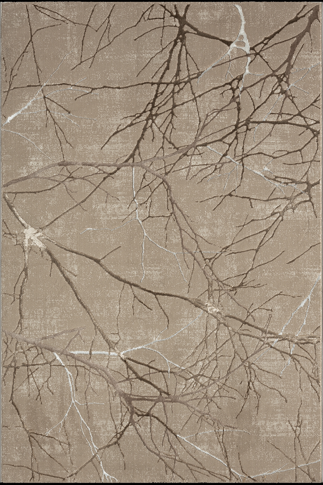 Creation Tree maschinengewebter Teppich Beige/Kupfer