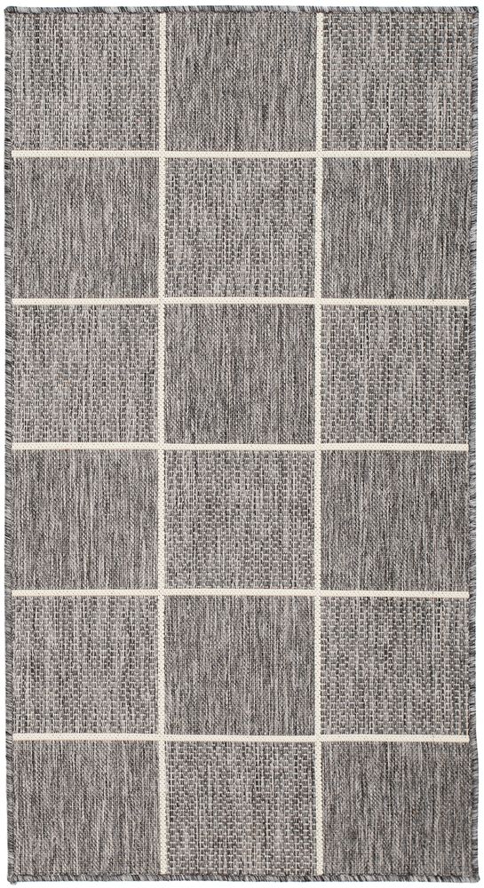 Flachgewebte Matte Matthews - Grau/Wei�