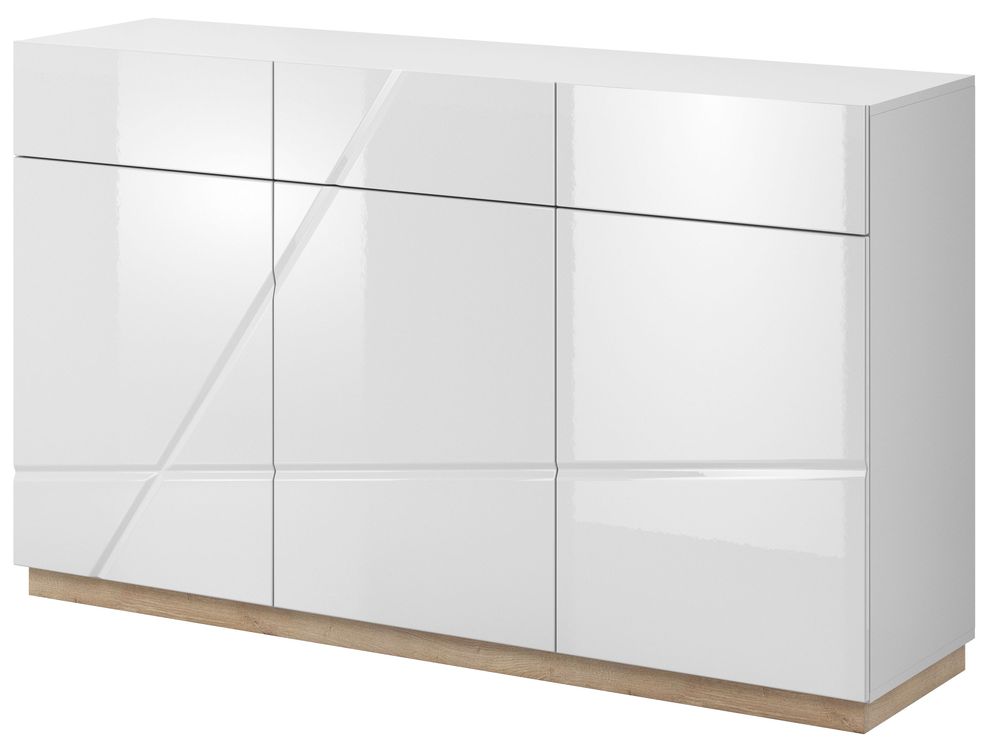 Villum Sideboard - Wei�/Eiche pur
